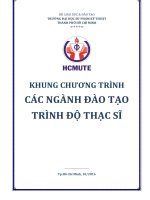 Chuong trinh khung dao tao trinh do thac si cac nganh Ap dung tu khoa 2016B