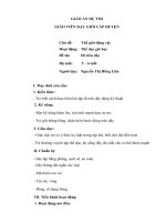 Giáo án dự thi GVDG cấp huyện (mầm non)