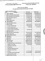 Báo cáo tài chính năm 2015 và kế hoạch tài chính năm 2016