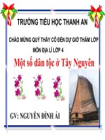 Bài 6. Một số dân tộc ở Tây Nguyên