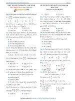 Đề thi thử THPTQG Toán 2018 THPT Thuận Thành 1  Bắc Ninh