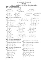 CHỦ ĐỀ: HỆ PHƯƠNG TRÌNH VÀ PHƯƠNG TRÌNH BẬC HAI