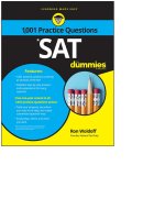 1 001 SAT practice problems for dummies