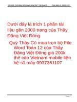 Cực Trị Của Hàm Số Giải Chi Tiết Rất Hay