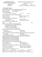 ĐỀ KIÊM TRA HÓA 10 NỬA KÌ 1