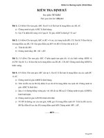 Kiểm tra chương 1 - Hình học