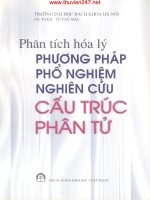 PHÂN TÍCH hóa lý PHƯƠNG PHÁP PHỔ NGHIỆM NGHIÊN cứu cấu TRÚC PHÂN tử   từ văn mặc  