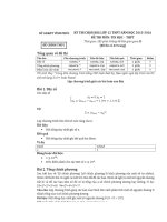 đề thi một tiết môn tin học 11 tiết 10