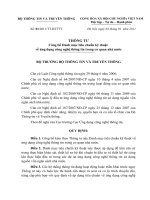 Thông tư Công bố Danh mục tiêu chuẩn kỹ thuật về ứng dụng công nghệ thông tin trong cơ quan nhà nước