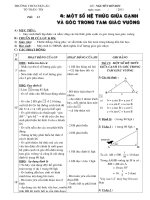 Giáo án hình học 9 tiết 11 