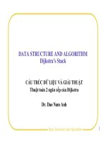 Bài giảng cấu trúc dữ liệu và giải thuật thuật toán 2 ngăn xếp của dijkstra   TS  đào nam anh 