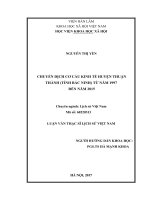 Chuyển dịch cơ cấu kinh tế huyện Thuận Thành (tỉnh Bắc Ninh) từ năm 1997 đến năm 2015