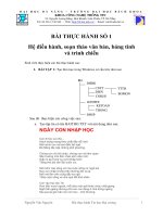 bài thực hành tin học đại cương