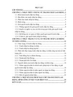 Phân tích tranh chấp lao động ở việt nam hiện nay