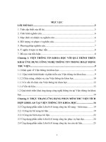 Ứng dụng Hệ quản trị thư viện tích hợp Libol 6.0 tại viện thông tin khoa học