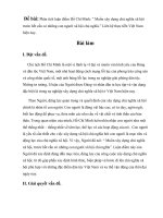 Đề bài: Phân tích luận điểm Hồ Chí Minh: “ Muốn xây dựng chủ nghĩa xã hội trước hết cần có những con người xã hội chủ nghĩa.” Liên hệ thực tiễn Việt Nam hiện nay.