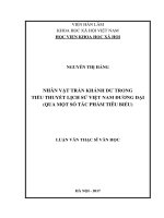 Nhân vật trần khánh dư trong tiểu thuyết lịch sử việt nam đương đại (qua một số tác phẩm tiêu biểu)