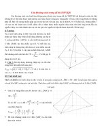 Tính khoảng cách trong hình học không gian bằng phương pháp thể tích