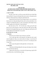 CHUYÊN ĐỀ: SỬ DỤNG MÁY TÍNH CASIO GIẢI MỘT SỐ BÀI TOÁN TRONG ĐỀ THI MINH HỌA MÔN TOÁN THPT QUỐC GIA