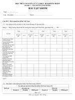 Bài tập nhóm Nguyên lý và thực hành bảo hiểm