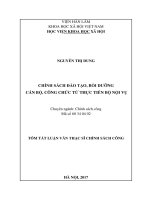 Chính sách đào tạo, bồi dưỡng cán bộ, công chức từ thực tiễn bộ nội vụ (tt)