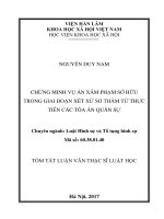 Chứng minh vụ án xâm phạm sở hữu trong giai đoạn xét xử sơ thẩm từ thực tiễn các tòa án quân sự (tt) 