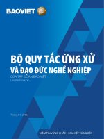 Bo quy tac ung xu va dao duc nghe nghiep Final