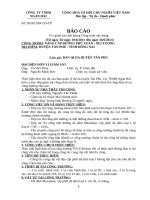 Báo cáo giám sát công trình đường