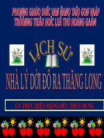 Bài 9. Nhà Lý dời đô ra Thăng Long