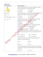Tài liệu Lý thuyết kèm Bài tập Mặt tròn xoay   có đáp án