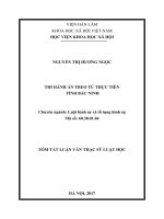 Thi hành án treo từ thực tiễn tỉnh bắc ninh (tt) 