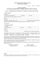 mau giay uy quyen tham du dai hoi dong co dong thuong nien 2016