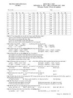 đề kiểm tra 1 tiết chương 1 - sự điện li