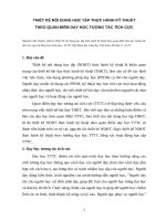 Thiết kế nội dung học tập thực hành kỹ thuật theo quan điểm dạy học tương tác tích cực