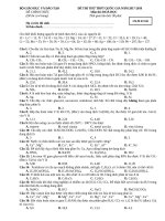 đề thi thử thptqg lần 1