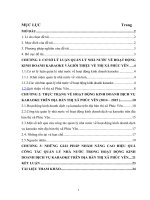 Quản lý hoạt động kinh doanh dịch vụ karaoke trên địa bàn thị xã Phúc Yên