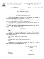 Quyết định ban hành Điều lệ sửa đổi 2017