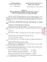 Bien ban hop DHDCD TN nam 2017