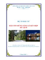 Lập dự án trồng rừng kết hợp du lịch 