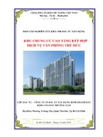 Lập tư vấn lập dự án khu chung cư văn phòng thủ đức 