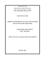 Chính sách hỗ trợ lãi suất mua nhà ở xã hội cho người có thu nhập thấp (tt)