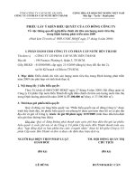 Phieu lay y kien bieu quyet 2009 (ban trinh ky)