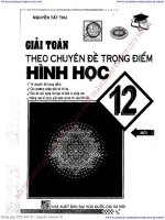 Giải toán theo chuyên đề trọng điểm hình học 12 phần 1 
