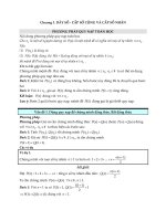 DÃY SỐ  PHƯƠNG PHÁP QUY NẠP TOÁN HỌC (Lý thuyết + Bài tập vận dụng)