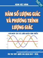 Bài tập hàm số lượng giác và phương trình lượng giác có đáp án và lời giải chi tiết