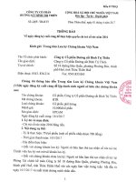 Thong bao ngay dang ky cuoi cung tra co tuc 2016