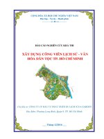 Lập dự án việt tư vấn lập dự án xây dựng công viên văn hóa 