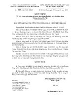 Quyet dinh ve viec chon ngay giao dich co phieu tren SGDCK Ha Noi