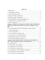 Nâng cao chất lượng phục vụ bạn đọc tại Thư viện Trường Đại học Ngoại Thương Hà Nội