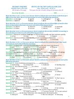 44 đề thi thử tiếng Anh thầy Đỗ Bình lần 3 – 2018 – Có đáp án